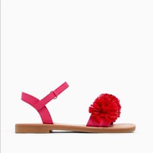 Zara pompom sandals